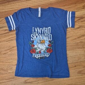 Blue Lynyrd Skynyrd Women's T-Shirt Sz S Gently Loved
